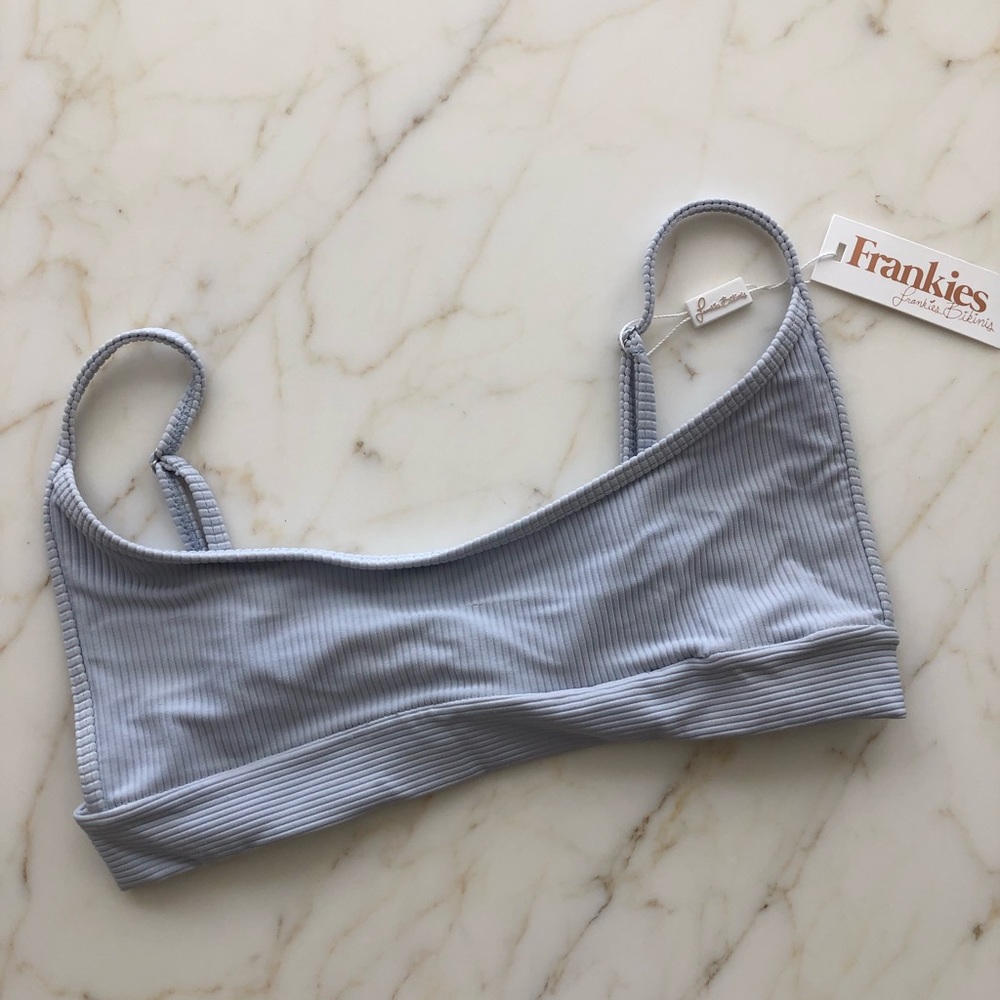 Frankies Bikinis Light Blue Gavin Top